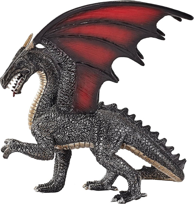 MOJO - Steel Dragon | Hand-Painted Toy Figure | Fantasy Collection | True to Life & Highly Detailed | Designed in UK. - Image 2